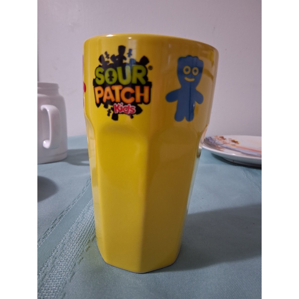 Sour Patch Kids Yellow Ceramic Faceted Tumbler Cup Frankford Candy 2023